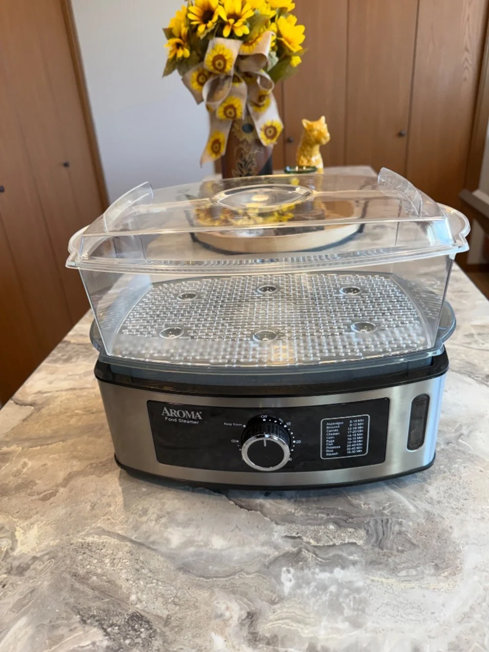 Aroma food steamer model AFS – 210585 5 quart electric professional steamer i
